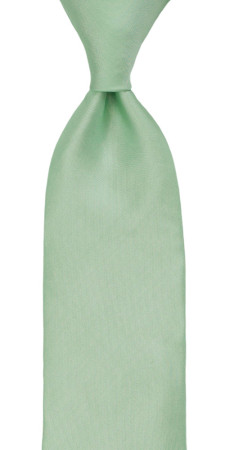 SOLID Pastel green corbata