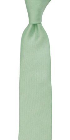 SOLID Pastel green corbata delgada