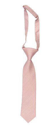 Solid Powder Pink corbata pequeña pre-atada niño
