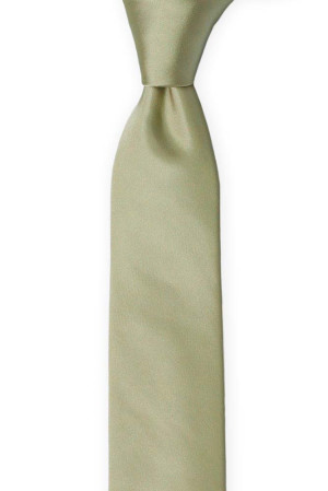 SOLID Sage green corbata para niños medianos