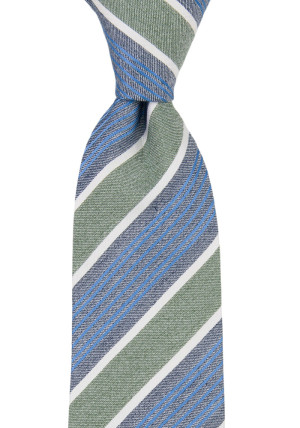 SPONTANEOUSSTRIPES FAWN GREEN corbata