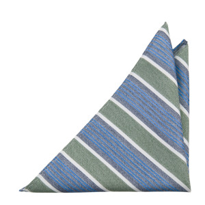 SPONTANEOUSSTRIPES FAWN GREEN pañuelo de bolsillo
