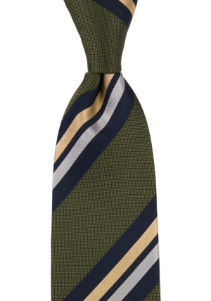 STRIPEDOUT OLIVE GREEN corbata