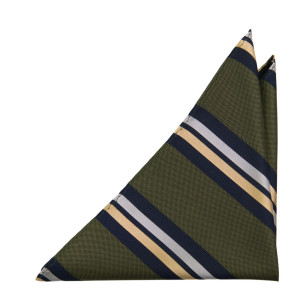STRIPEDOUT OLIVE GREEN pañuelo de bolsillo