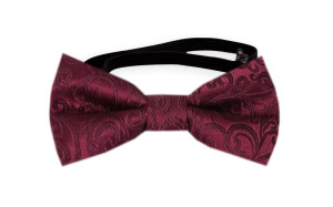 SWANKY Dark red pajarita bebé