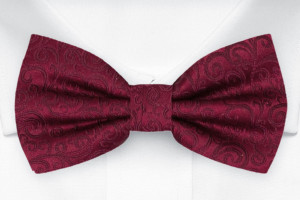 SWANKY Dark red pajarita