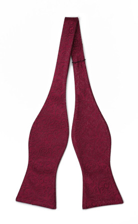SWANKY Dark red pajarita sin atar