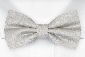 SWANKY Silver pajarita para niños