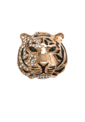 TIGER FACE GOLD pin de solapa