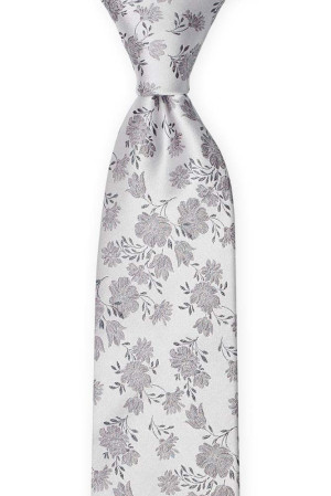 TOSSBLOSSOM Silver grey corbata