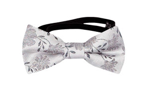 TOSSBLOSSOM Silver grey pajarita bebé
