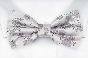 TOSSBLOSSOM Silver grey pajarita