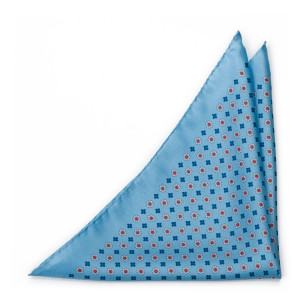 TRIFOGLEZZA Light blue pañuelo de bolsillo