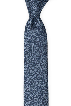 TUSSIEMUSSIE Blue corbata delgada