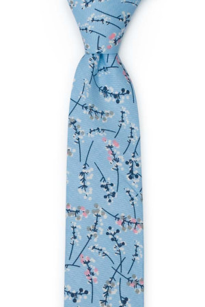 TWIGGLY Light blue corbata delgada