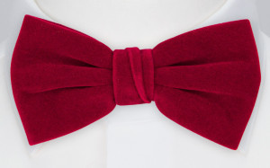 Velvet Maroon pajarita