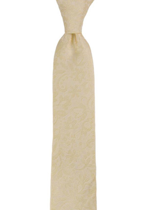 VIGSEL CHAMPAGNE corbata delgada