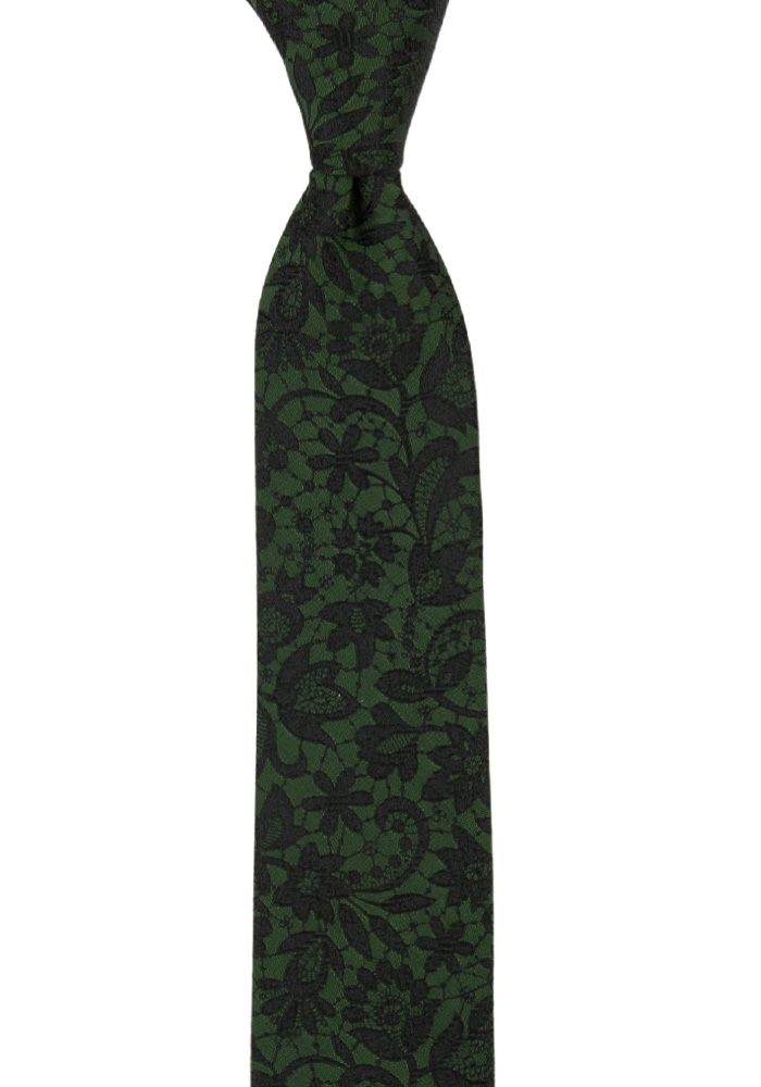 VIGSEL DARK GREEN corbata delgada
