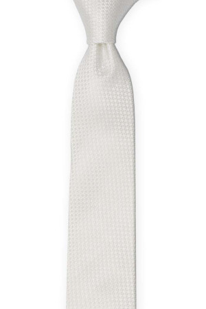 WEDLOCK Diamond white corbata para niños medianos