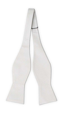 WEDLOCK Diamond white pajarita sin atar